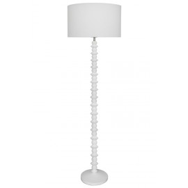 Cougar-Carter 1lt Floor Lamp - Matt White